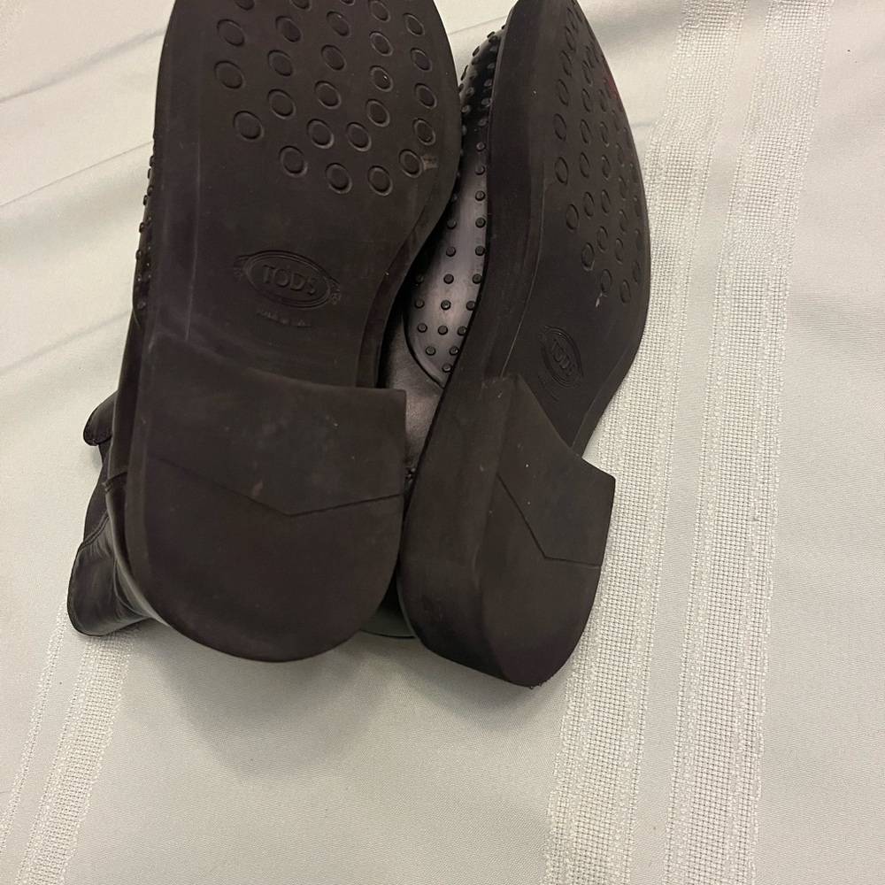Tod's Black Leather Brogue Chelsea Boots size EU 35.5 US 5 - 5.5 - Picture 5 of 11